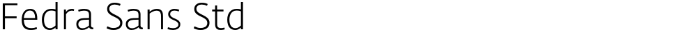 Fedra Sans Std