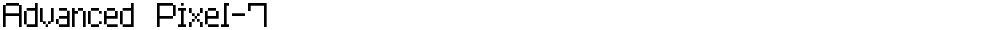 Advanced Pixel-7