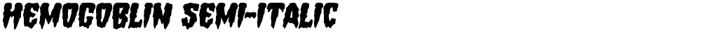 Hemogoblin Semi-Italic