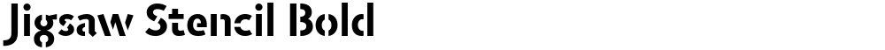 Jigsaw Stencil Bold
