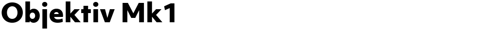 Objektiv Mk1