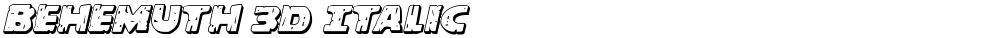 Behemuth 3D Italic