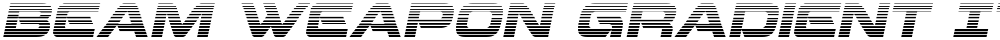 Beam Weapon Gradient Italic
