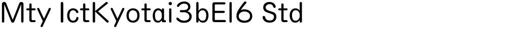 Mty IctKyotai3bEl6 Std