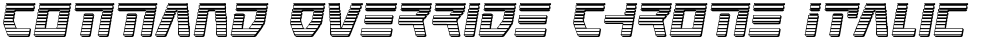Command Override Chrome Italic