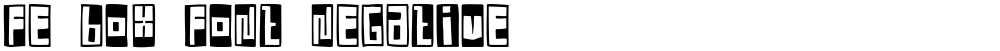 FE Box Font Negative