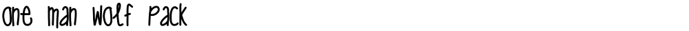 one man wolf pack