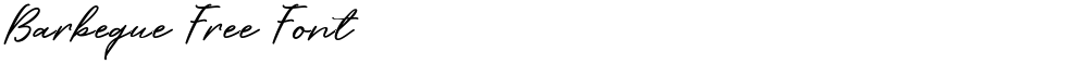 Barbeque Free Font