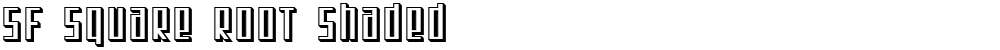 SF Square Root Shaded