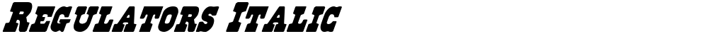 Regulators Italic