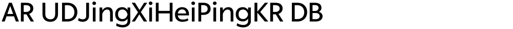 AR UDJingXiHeiPingKR DB