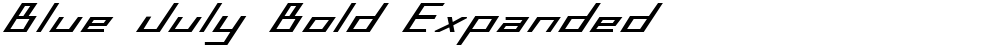 Blue July Bold Expanded