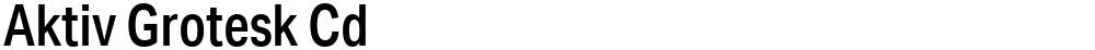Aktiv Grotesk Cd