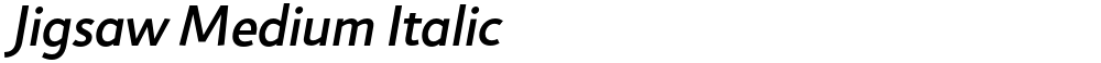 Jigsaw Medium Italic