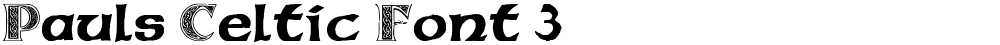Pauls Celtic Font 3
