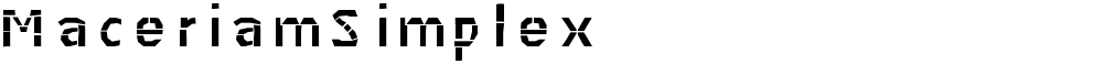 MaceriamSimplex