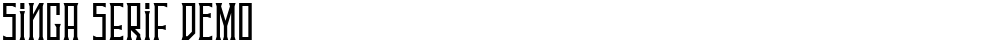 Singa Serif DEMO