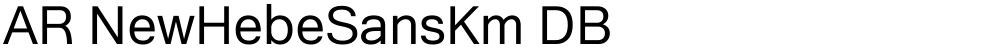 AR NewHebeSansKm DB