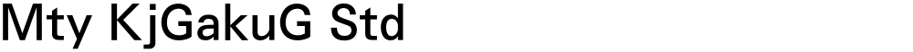 Mty KjGakuG Std