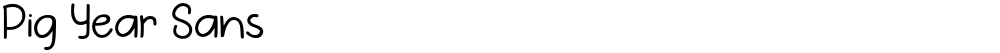 Pig Year Sans
