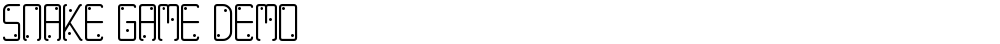 Snake Game Demo