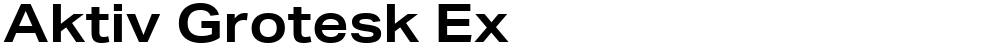 Aktiv Grotesk Ex