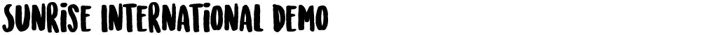 Sunrise International Demo