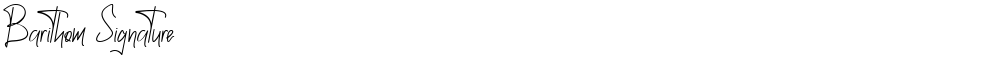 Barithom Signature