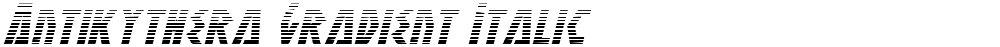 Antikythera Gradient Italic