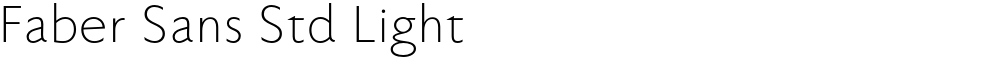 Faber Sans Std Light