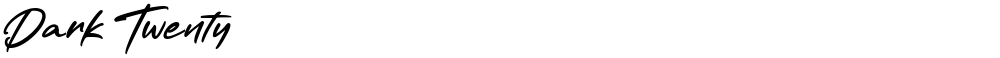 Dark Twenty