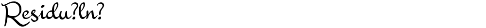 Residu?ln?