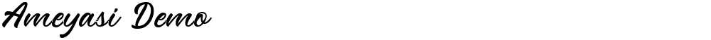 Ameyasi Demo