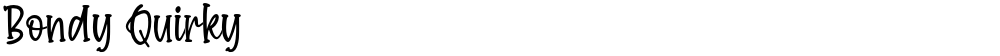 Bondy Quirky