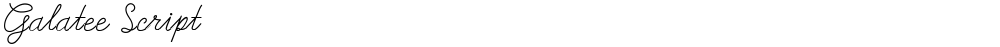 Galatee Script