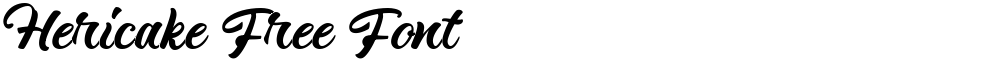Hericake Free Font