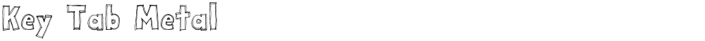 Key Tab Metal