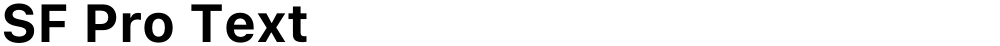 SF Pro Text