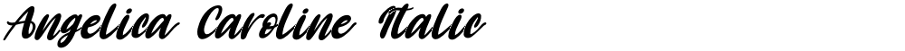 Angelica Caroline Italic