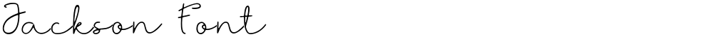 Jackson Font