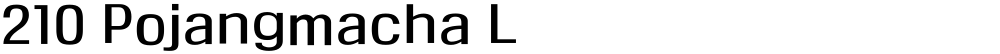 210 Pojangmacha L