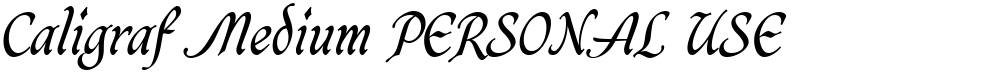 Caligraf Medium PERSONAL USE