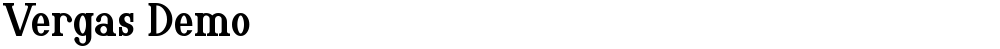 Vergas Demo