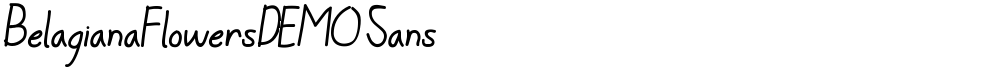 BelagianaFlowersDEMO Sans