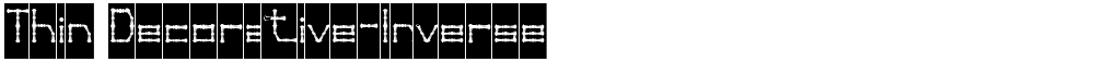 Thin Decorative-Inverse