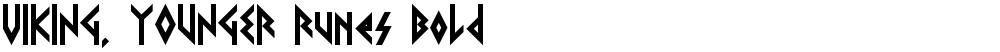 VIKING, YOUNGER Runes Bold