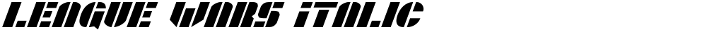 League Wars Italic
