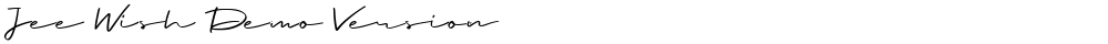 Jee Wish Demo Version