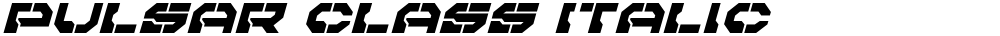 Pulsar Class Italic