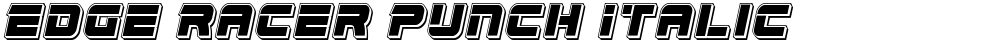 Edge Racer Punch Italic